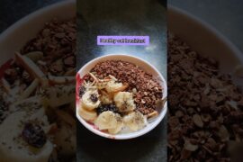oat and muesli bowl || healthy breakfast #trending #viralshorts #viralvideo #oats #healthybreakfast
