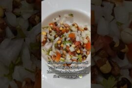 Healthy Diet Recipe | Bhuna Chana + Moongfali + Kheera + Tamatar Salad | High Protein Snack