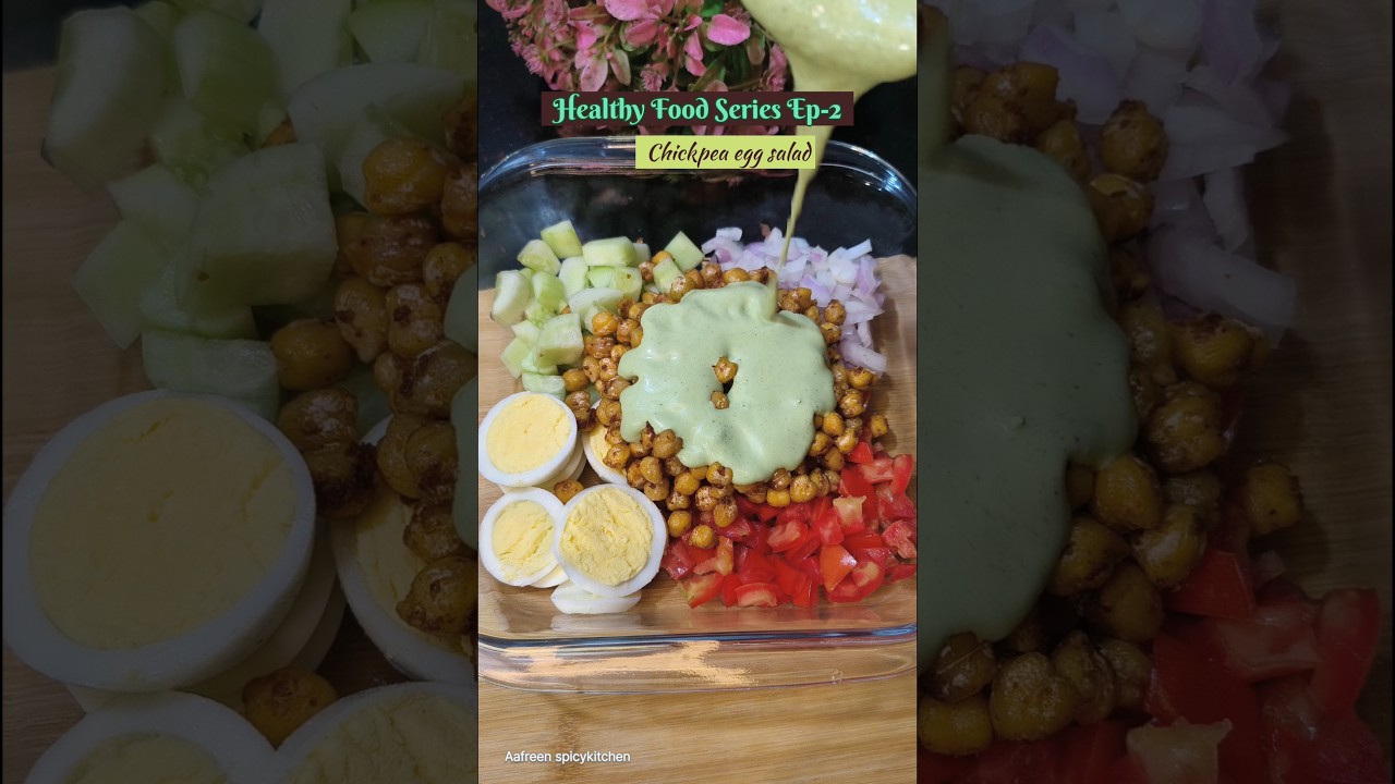 Super Healthy Chickpea Egg Salad #salad #shorts #trending #viral Super Healthy Chickpea Egg Salad #salad #shorts #trending #viral