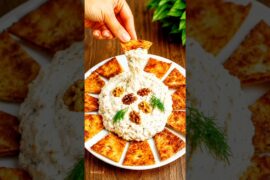 Creamy Roasted Eggplant Dip #shorts #EggplantRecipe #Vegetarian #HealthyRecipes