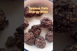 Healthy Sesame Oats Energy Bites | Easy No-Bake Healthy Snack | Oats & Peanut Butter Recipe|