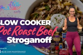 Slow Cooker High-Protein Beef Stroganoff | Easy Healthy Dinner