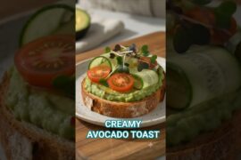 5 Minute Avocado Toast Recipe | Healthy Breakfast Ideas #shorts @epicfoodieusa