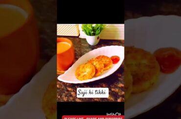 Healthy and tasty suji snacks #suji #healthy tikki #viral #short # recipe for kids