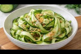 Only 1 Ingredient: Cucumber Salad Recipe | Crisp and Refreshing for Summer