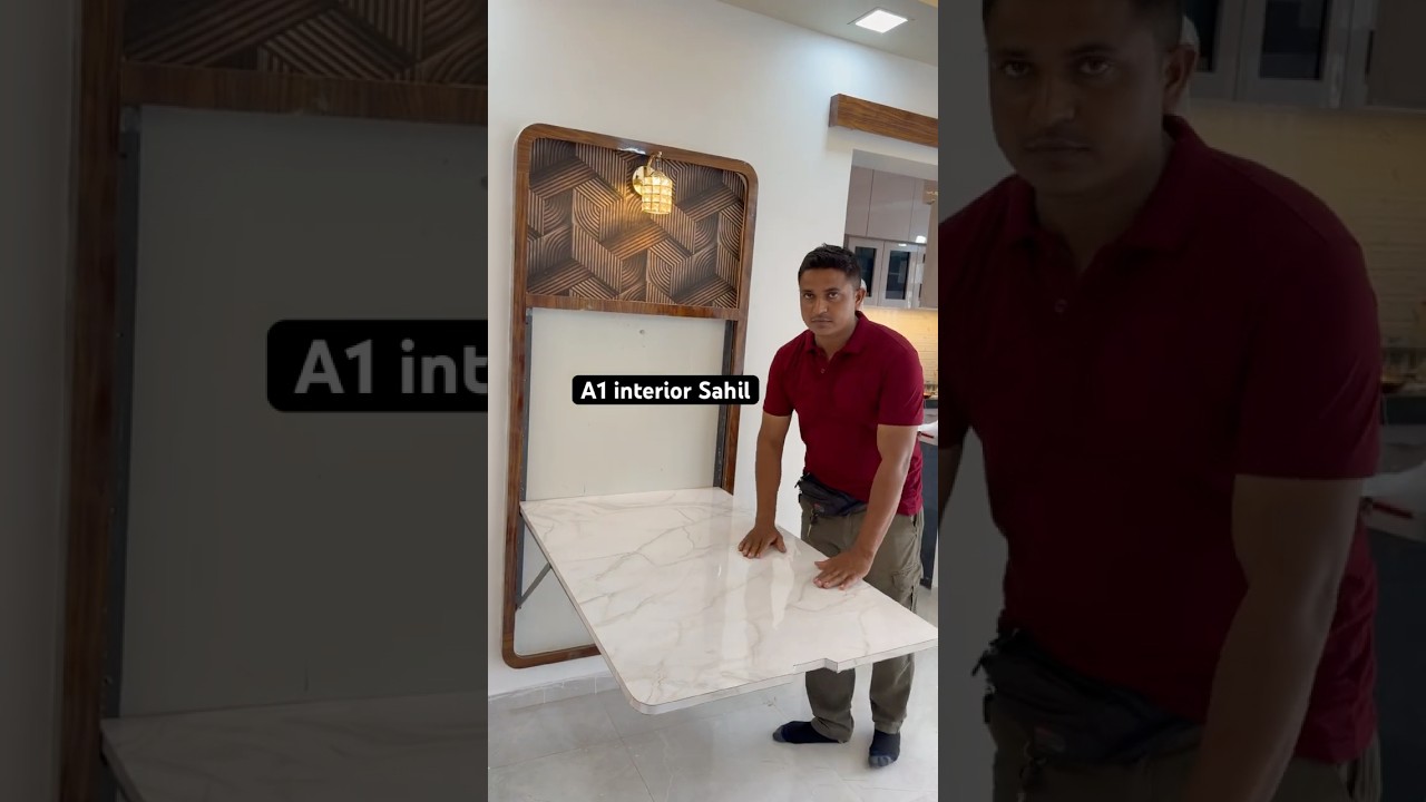 Folding dining table design ideas !! #foldingdiningtable #dining #interiordesign #shorts #viral Folding dining table design ideas !! #foldingdiningtable #dining #interiordesign #shorts #viral