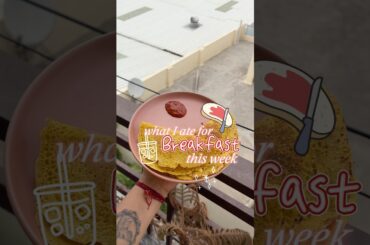 What I Ate for Breakfast This Week / Easy & Healthy Breakfast Ideas #healthybreakfast #foodshorts