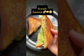 Healthy Avocado Sandwich Recipe | Easy Veg Avocado Toast Sandwich for Breakfast & Lunch #ytshorts