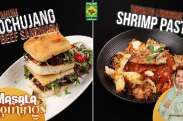 Best Of Masala Mornings | Premium Gochujang Beef Sandwich, Tomato Linguine Shrimp Pasta | Masala Tv