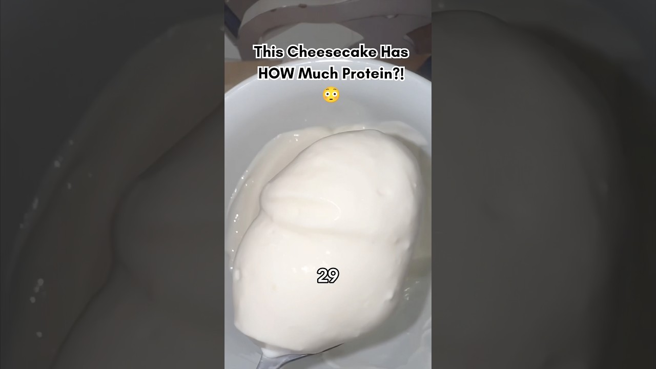 This 4-Ingredient Cheesecake Recipe Has 29g of Protein! #shorts #food #cheesecake This 4-Ingredient Cheesecake Recipe Has 29g of Protein! #shorts #food #cheesecake