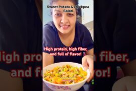 Sweet Potato Chickpea salad | High Protein & High Fiber Healthy Salad Recipe | Easy Weight Loss Meal