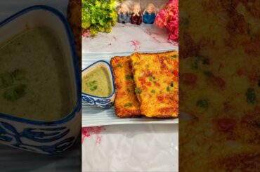 Bread Besan Chilla | Crispy 10-Minute Breakfast Recipe #shorts