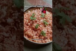 Beetroot Rice Recipe Healthy food #TastyLunch EasyBeetrootRice#cookingvideo#shortvideo#ytshortsvideo
