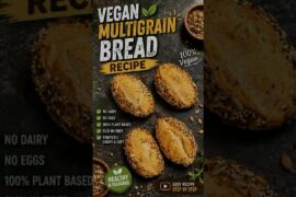 The BEST Vegan Multigrain Bread Recipe | Crispy Crust & Soft Inside | Easy Artisan Bread #vegan
