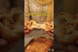 Without Deep Fry Cheesy Chicken Roll | Healthy Bread Snack Recipe#shorts