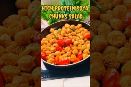 High Protein Soya Chunks Salad | Easy Weight Loss Recipe| Healthy Protein Rich Salad|10 mint Recipe