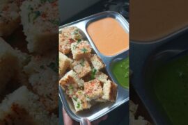 Healthy Breakfast Rava Dhokla #shorts #dhokla #breakfast