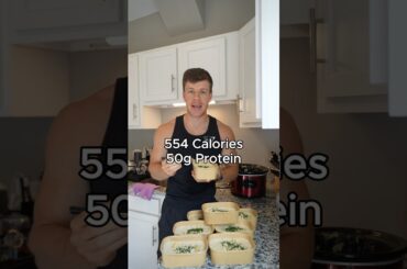 Alfredo Lasagna Soup High Protein Meal Prep Recipe #shorts