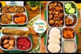 4 Healthy Veg Lunch Box Recipes | Kids Tiffin Ideas | Easy Indian Lunch Box Recipes