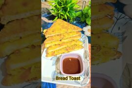 bread toast recipe#bread pakoda recipe#healthy breakfast#easy recipe#viralshorts #toast#snacks