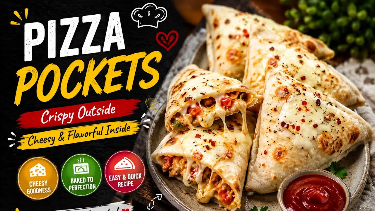 Pizza Pockets Recipe | Kids Lunch Box Ideas | Snacks Recipe Pizza Pockets Recipe | Kids Lunch Box Ideas | Snacks Recipe
