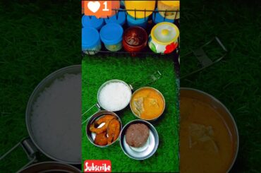 today healthy lunch box menu#fish curry#fish fry#ragi Kali#shortsfeed #trendingshorts #ytviral