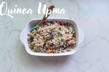 Healthy breakfast ideas | Quinoa Upma | White pot