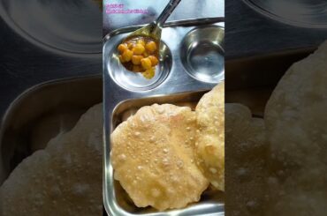 Healthy Breakfast Recipe ideas #poori #chanamasala #breakfast #food #foodlovers