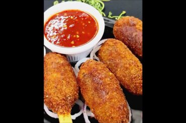 Crispy Veg Lollipop Recipe | Easy Evening Snack | Restaurant Style #shorts
