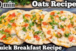 Easy Breakfast Recipe for Busy Morning | Healthy Oats Uttapam for Weight Loss | New Breakfast Ideas