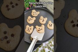 5 min recipe nursery kids healthy lunch box #bananapancake #attapancake #kidslunchbox #shorts