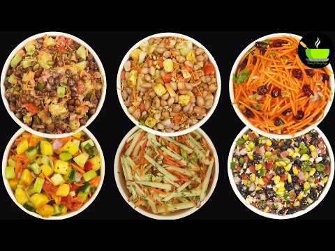6 Healthy Salad Recipes | High Protein Salad Recipes | Easy Salad Recipes |Weight Loss Salad Recipes