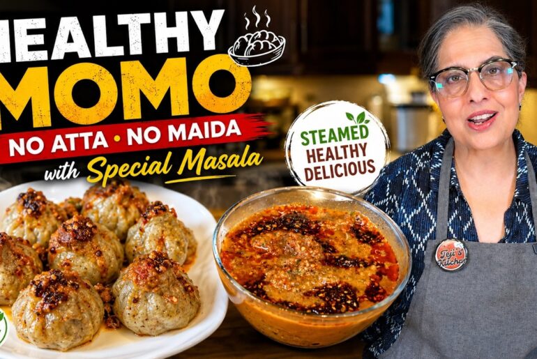 No Maida No Atta Momo | Healthy Dumplings with Special Masala | Easy Steamed Momo Recipe