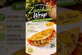 High Protein Zucchini Wrap Recipe, No Flour, No Regrets! Healthy, Low Carb & Delicious #5minrecipe
