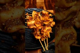 Better Than Meat! Low-Calorie Air Fryer BBQ Mushrooms #asmr#shorts