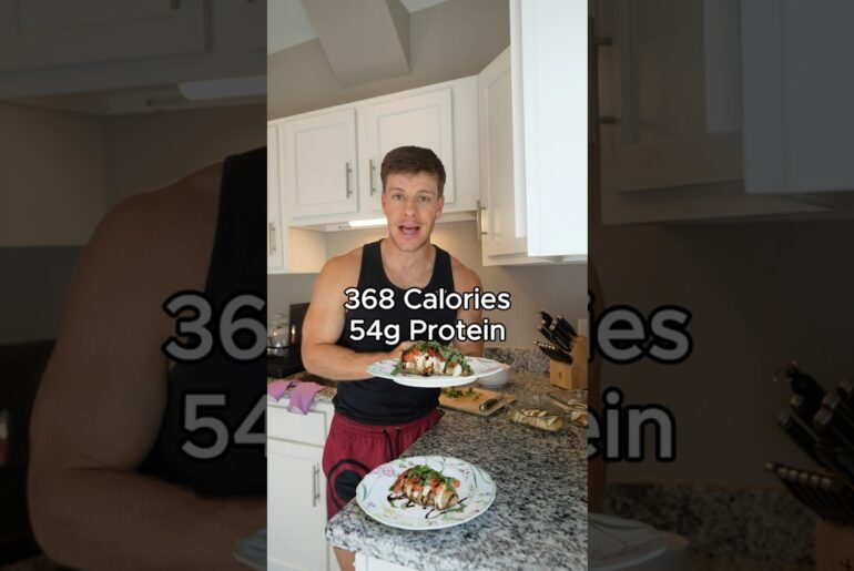 Caprese Chicken High Protein Meal Prep Recipe #shorts