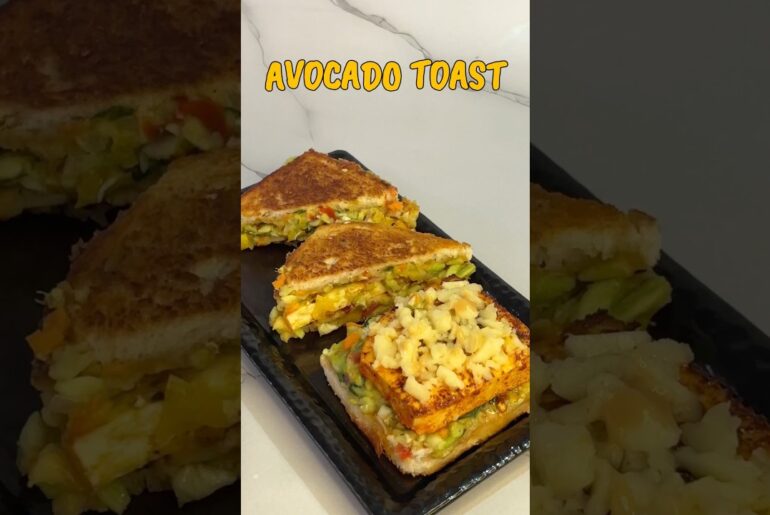 DELICIOUS Avocado Toast Recipe #recipe #food #avocado #foodie #sandwich #paneer #health #homemade