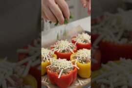 Turkey Taco Stuffed Peppers  | Easy Healthy Dinner Recipe