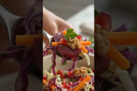 Antioxidant Raw Salad Recipe | Healthy Red Cabbage & Beetroot Salad | Easy Summer Salad