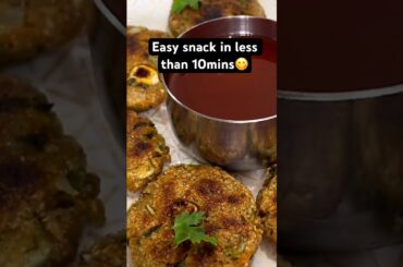Easy & Healthy Snack in less than 10mins #easy #snacks #healthy #cutlet