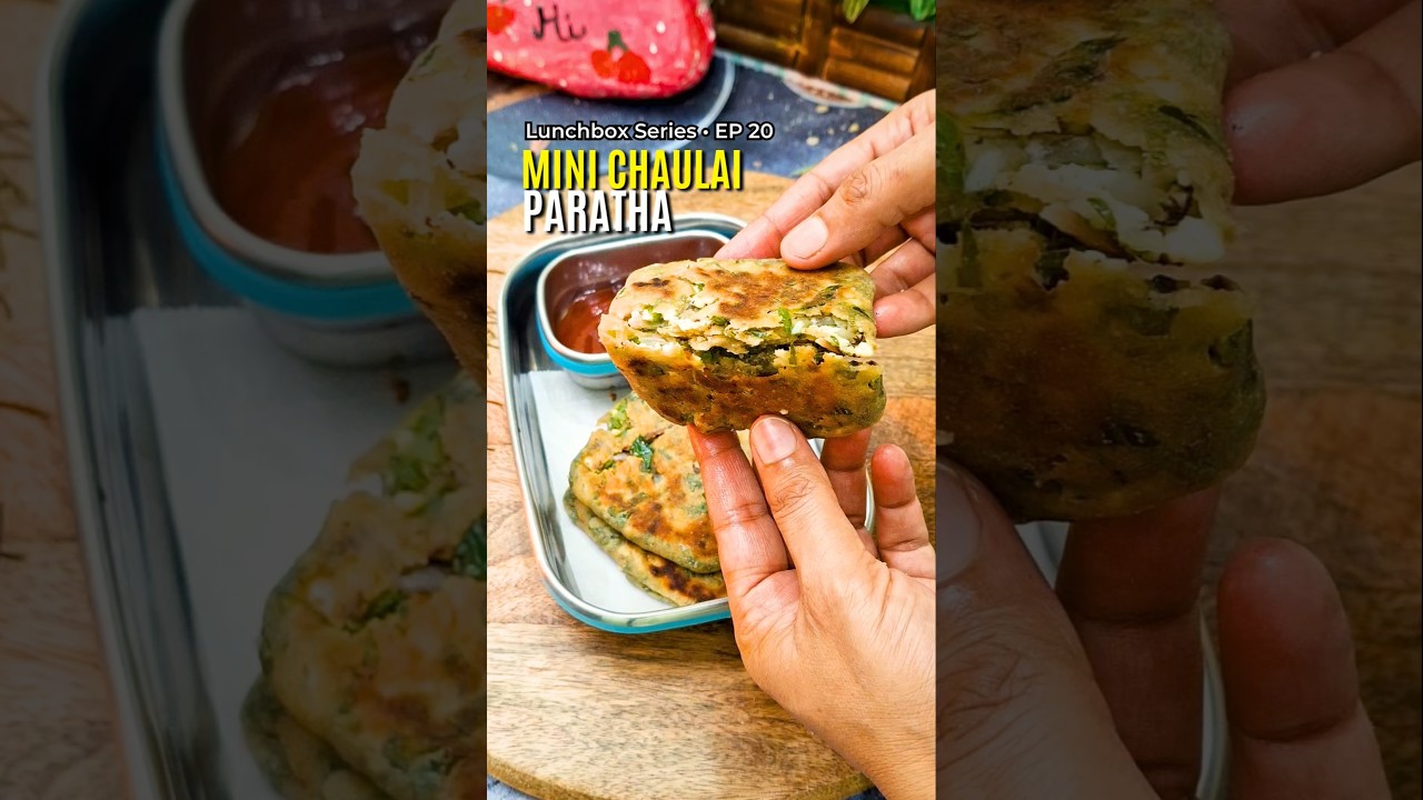 Mini Chaulai Paratha | Healthy Kids Lunchbox Recipe | Amaranth Paratha | Lunchbox Series EP.20 Mini Chaulai Paratha | Healthy Kids Lunchbox Recipe | Amaranth Paratha | Lunchbox Series EP.20