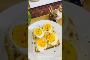 Healthy cheese boiled egg toast breakfast ||quick recipe #shorts #viral #youtubeshorts #recipe