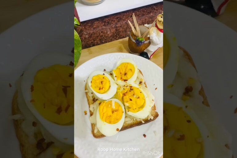 Healthy cheese boiled egg toast breakfast ||quick recipe #shorts #viral #youtubeshorts #recipe