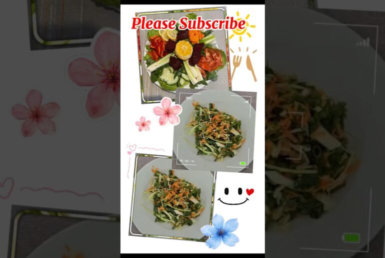 Fresh Healthy Salad Recipe in 5 minute #fitness#drawing #weightloss