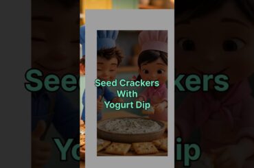 Healthy Seed Crackers with Creamy Yogurt Dip | Homemade Snack Recipe