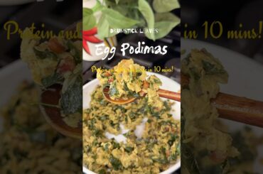 Healthy Drumstick Leaves Egg Scramble | High Protein & Fiber Recipe  #shorts
