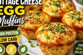 High Protein Cottage Cheese Egg Muffins | Easy Low Carb Healthy Breakfast