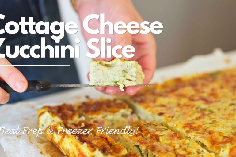 Healthy High-Protein Zucchini Slice (Easy Meal Prep & Freezer Friendly)