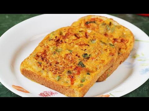Besan Bread Toast | Healthy Evening Snack Recipe Street Style Bread Besan Toast Besan Bread Toast | Healthy Evening Snack Recipe Street Style Bread Besan Toast