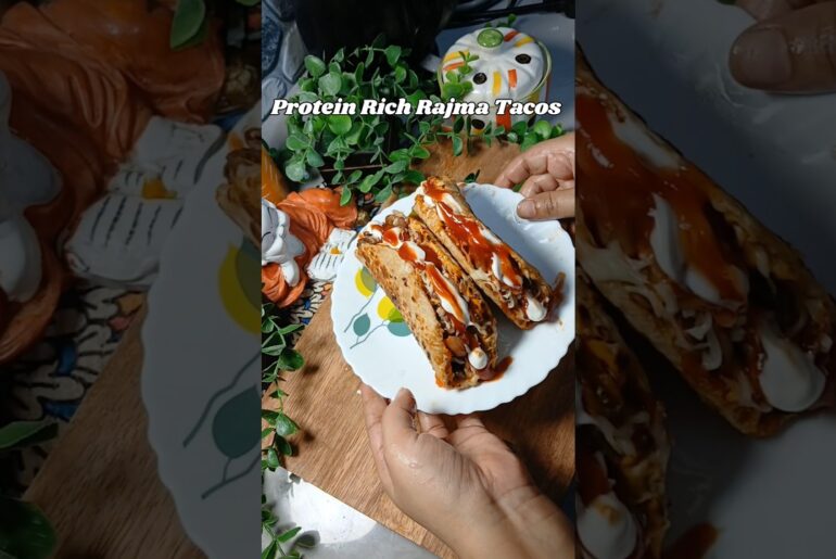 Protein Rich Rajma Tacos | Healthy High Protein Veg Recipe# #ytshorts #viral #tacos #recipe#tranding